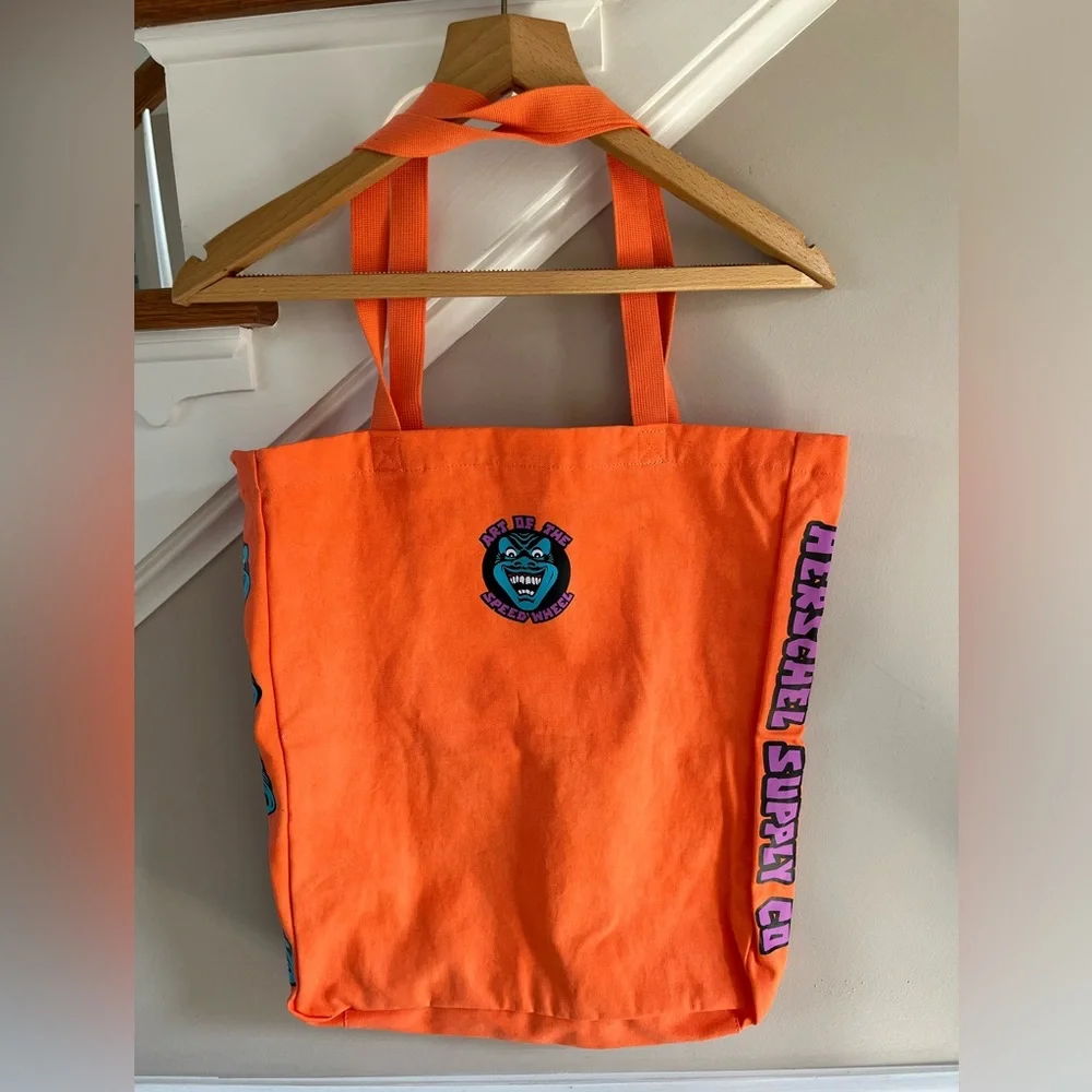 NWT Santa Cruz/Herschel Orange Tote Bag - Picture 10 of 12